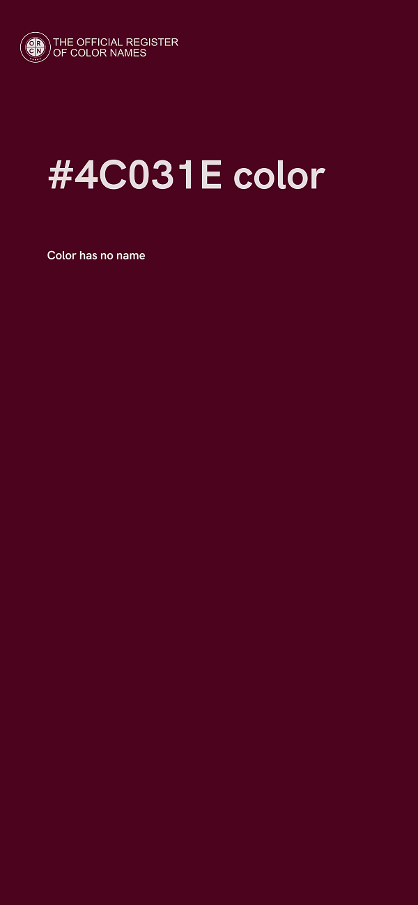 #4C031E color image