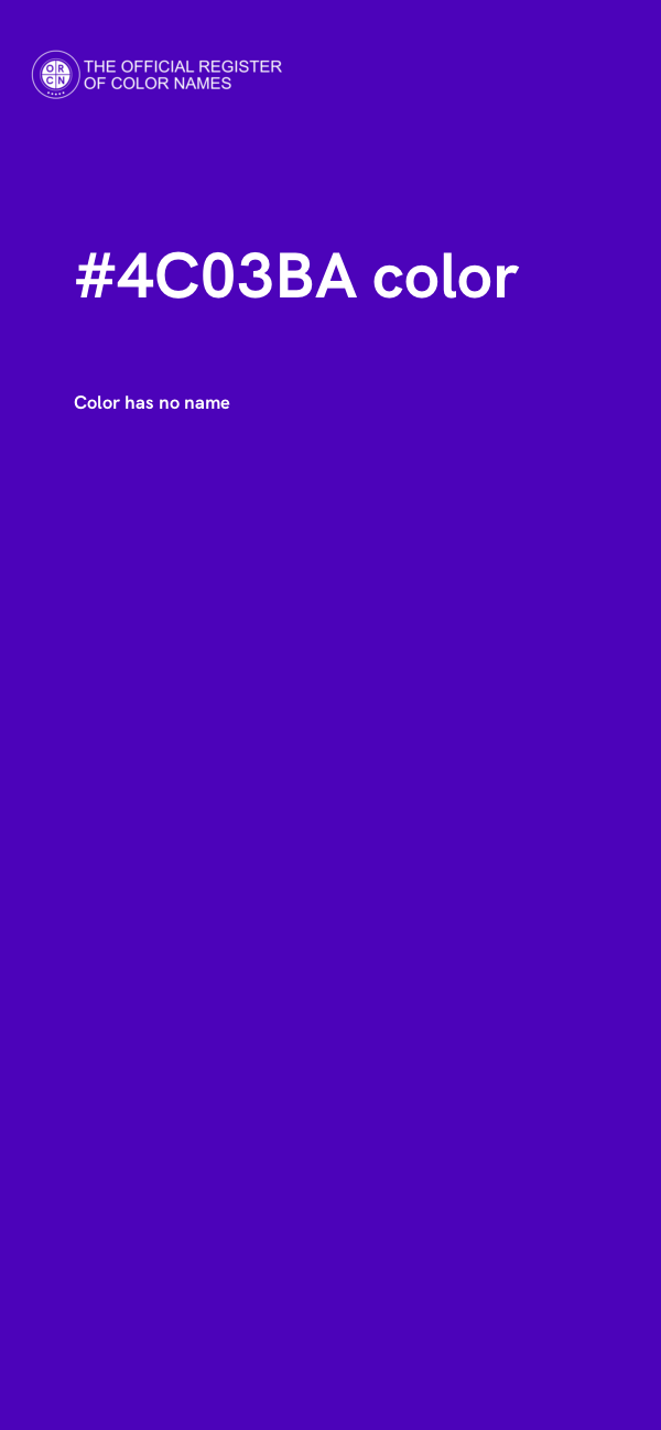 #4C03BA color image