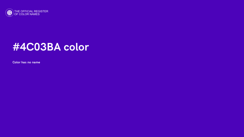 #4C03BA color image