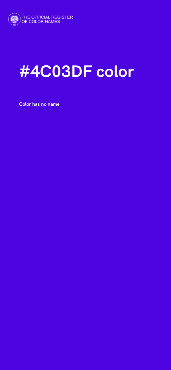 #4C03DF color image