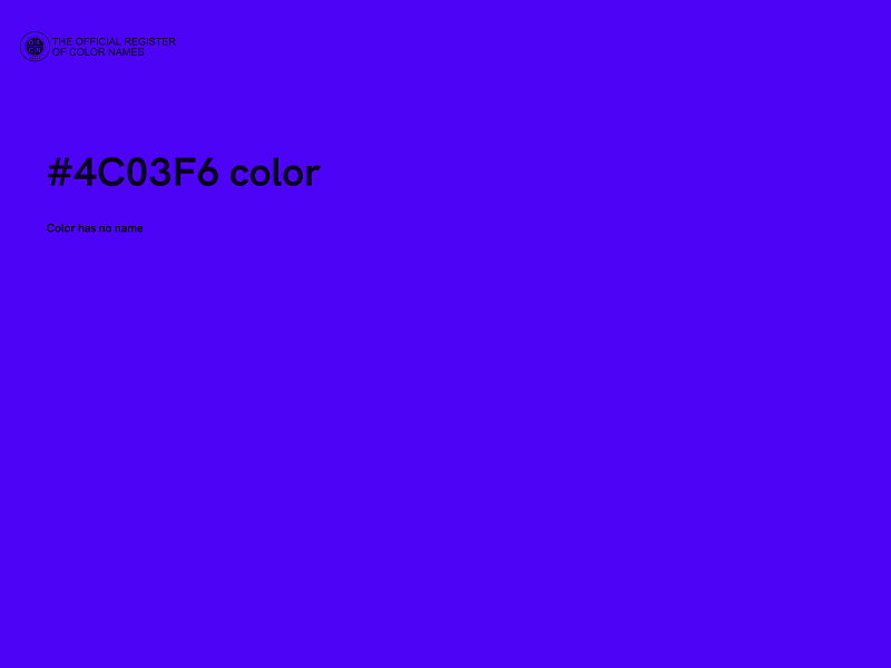 #4C03F6 color image