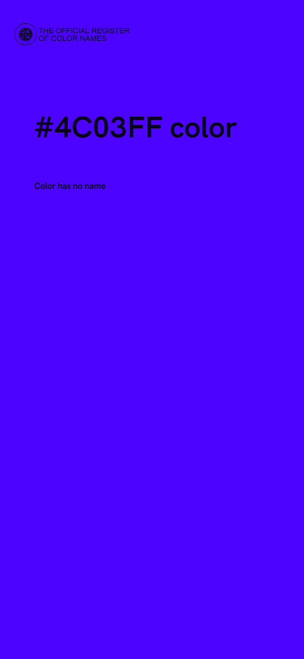#4C03FF color image