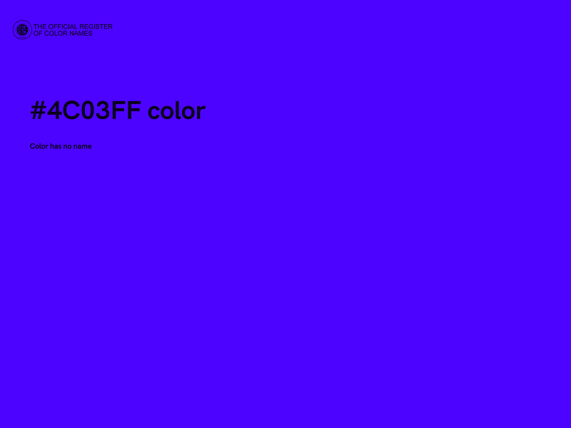 #4C03FF color image