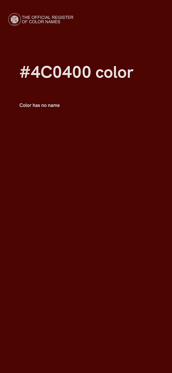 #4C0400 color image