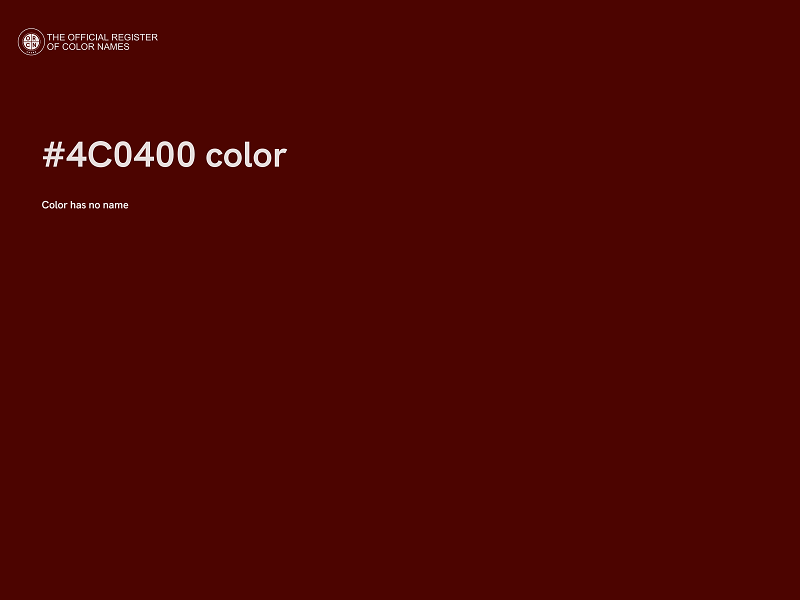 #4C0400 color image