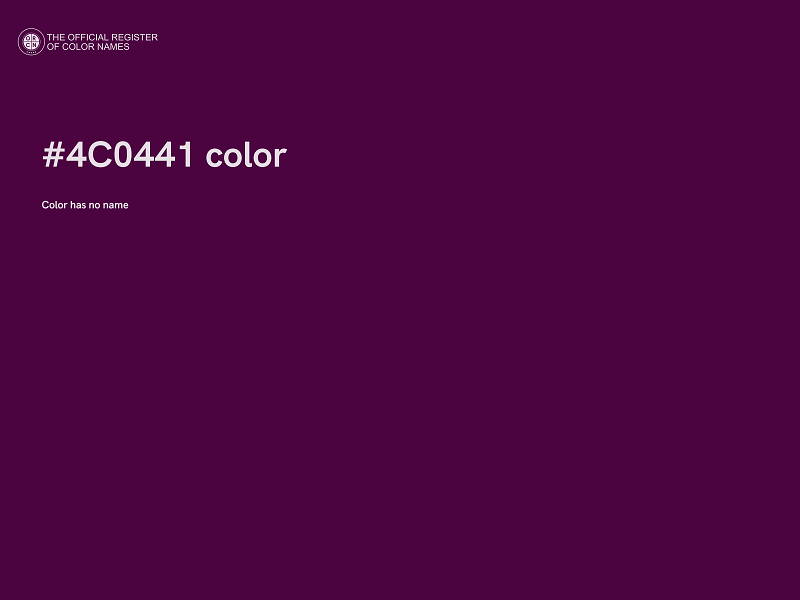 #4C0441 color image