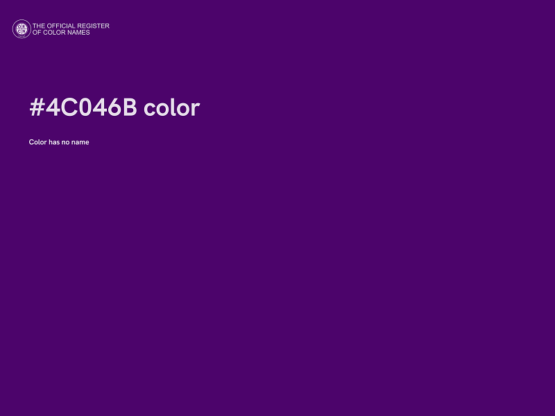 #4C046B color image
