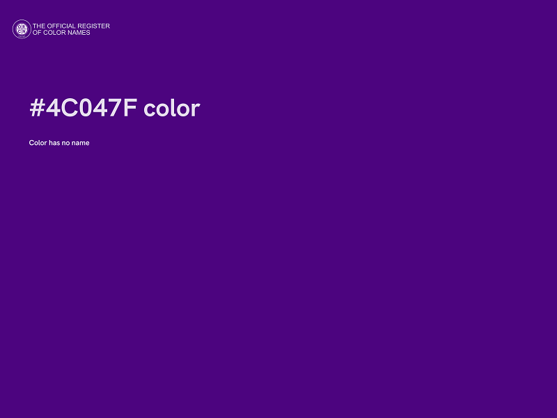 #4C047F color image