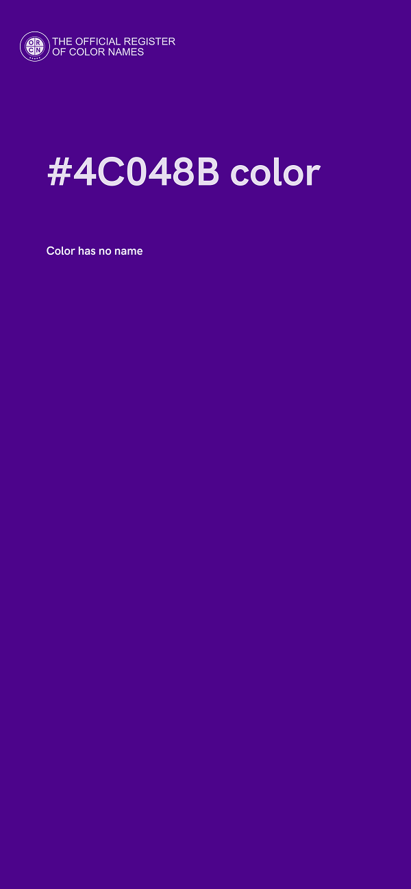 #4C048B color image