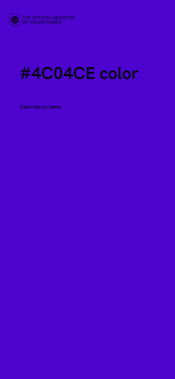 #4C04CE color image