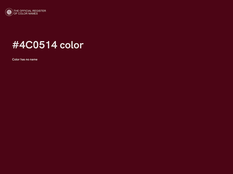 #4C0514 color image