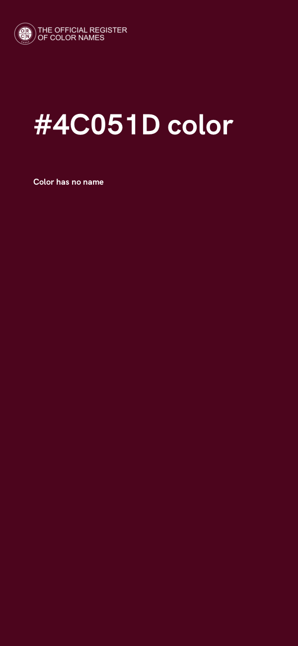 #4C051D color image