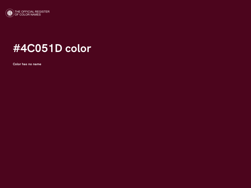 #4C051D color image