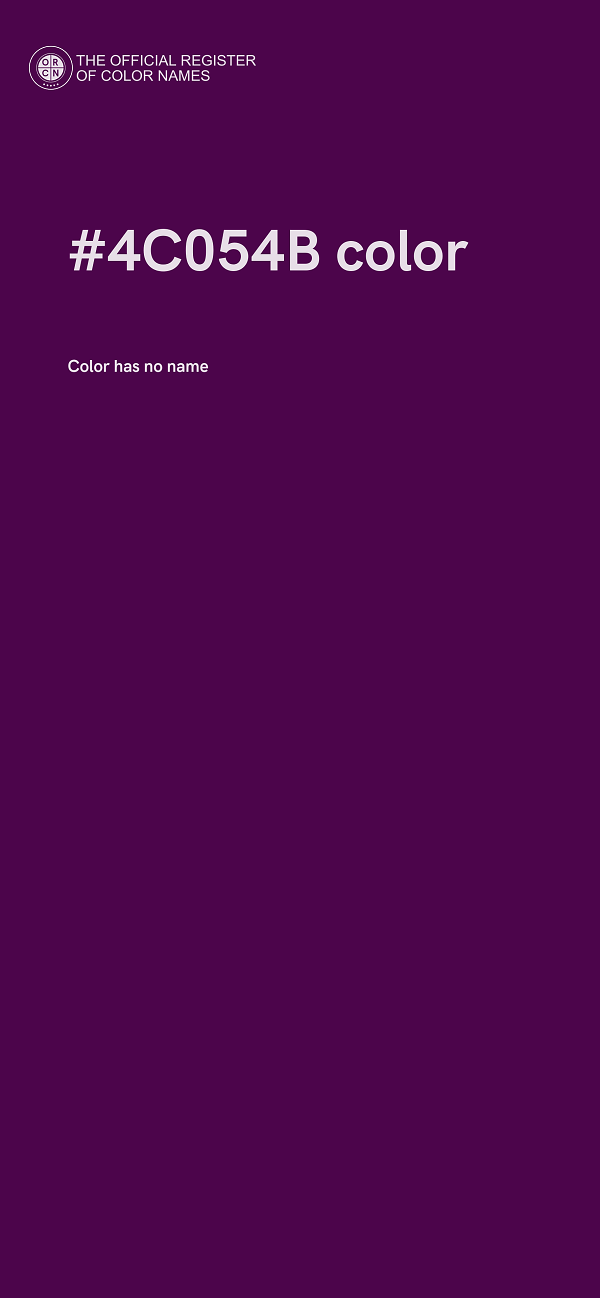 #4C054B color image
