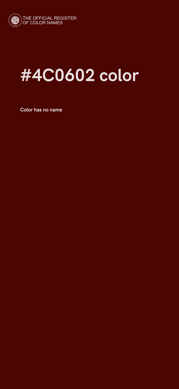 #4C0602 color image