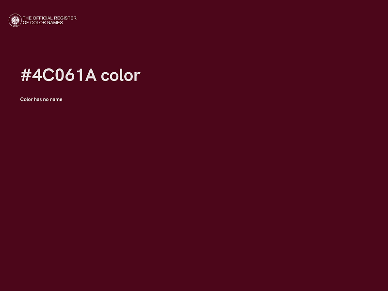 #4C061A color image