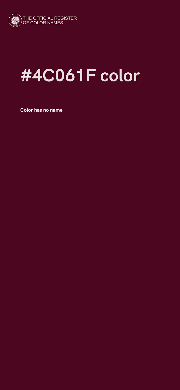 #4C061F color image