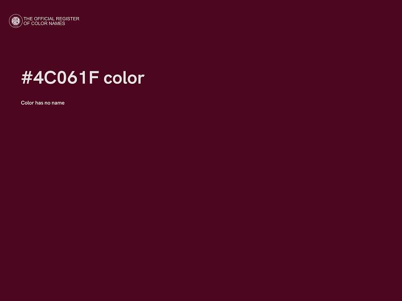 #4C061F color image