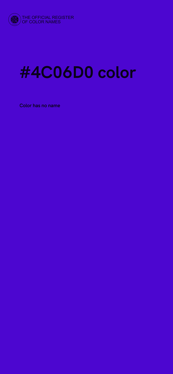 #4C06D0 color image