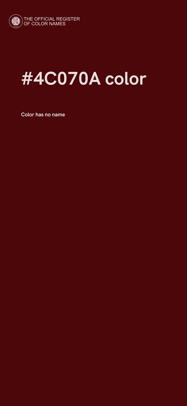 #4C070A color image