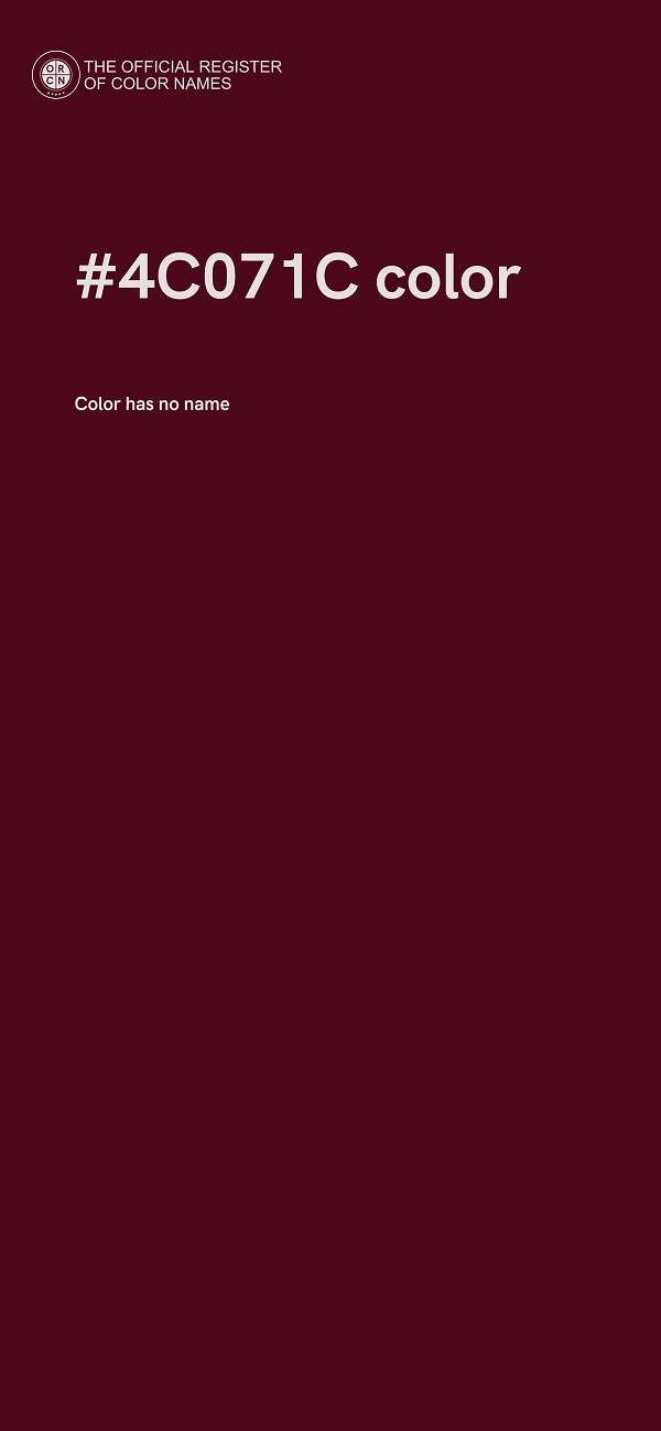 #4C071C color image