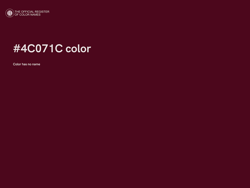 #4C071C color image