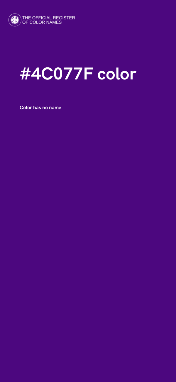 #4C077F color image