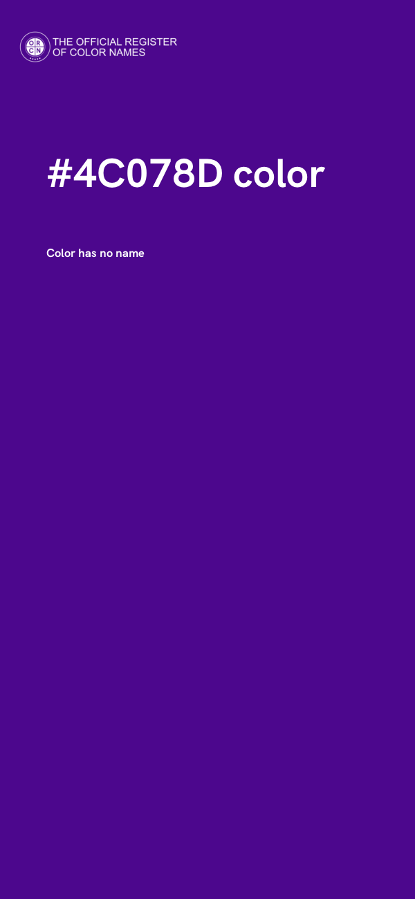 #4C078D color image