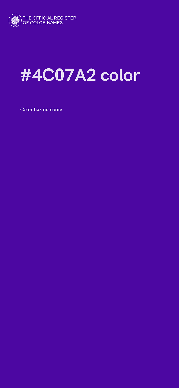 #4C07A2 color image