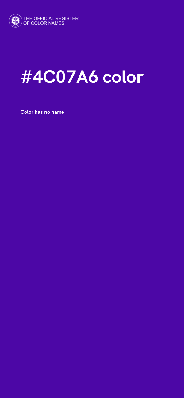 #4C07A6 color image