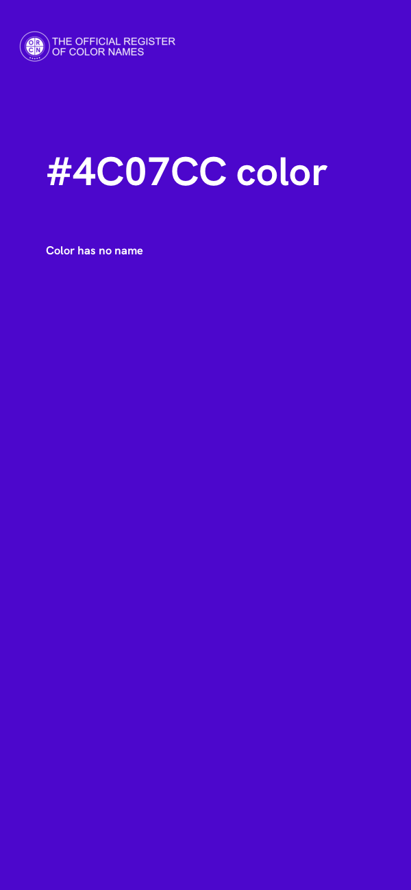#4C07CC color image