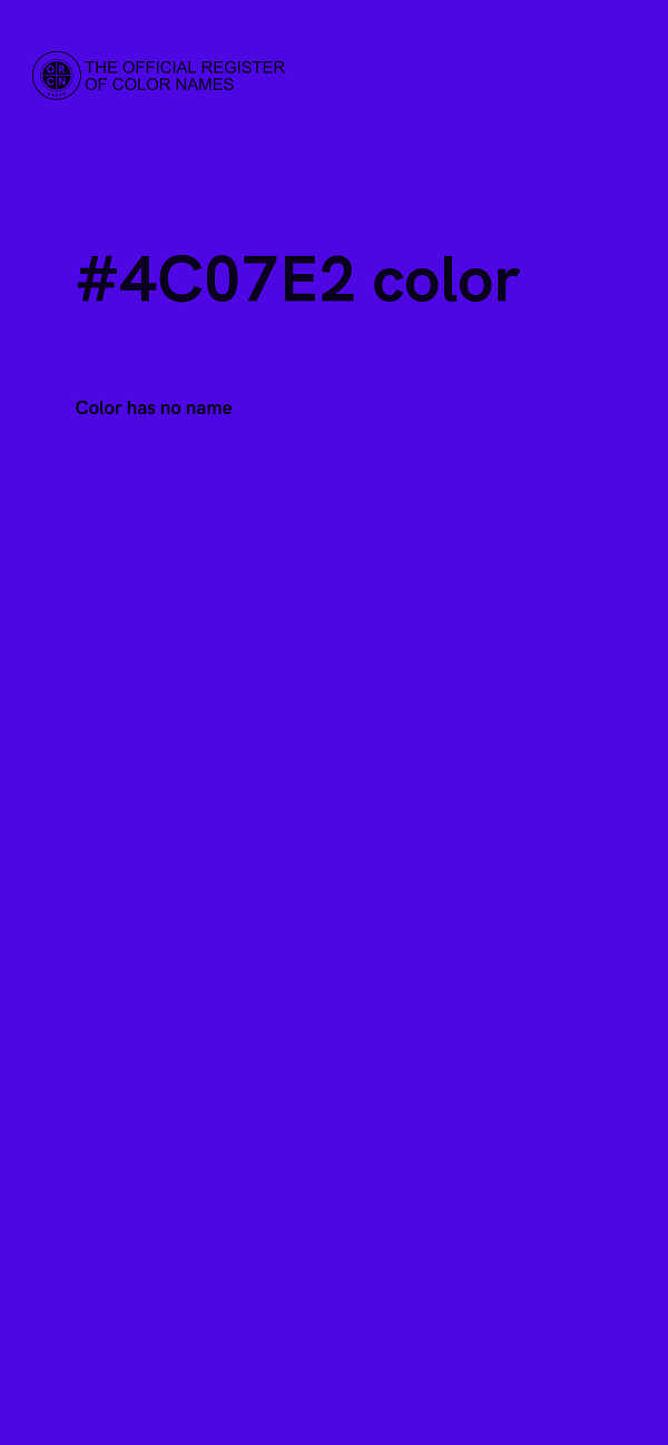 #4C07E2 color image