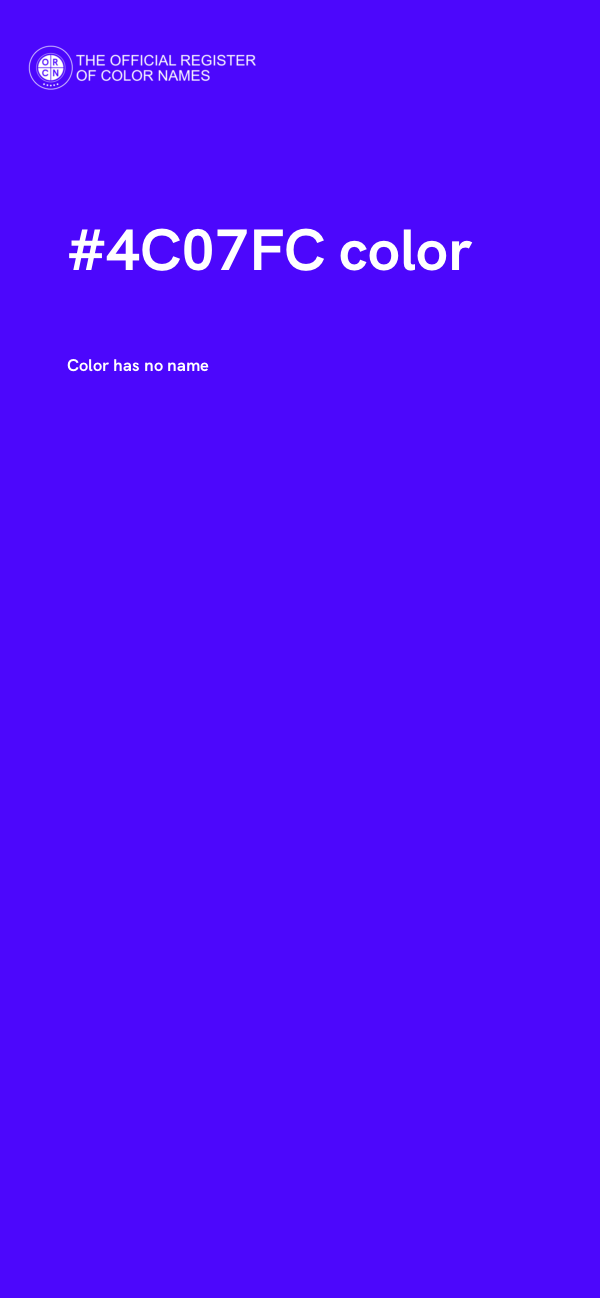 #4C07FC color image