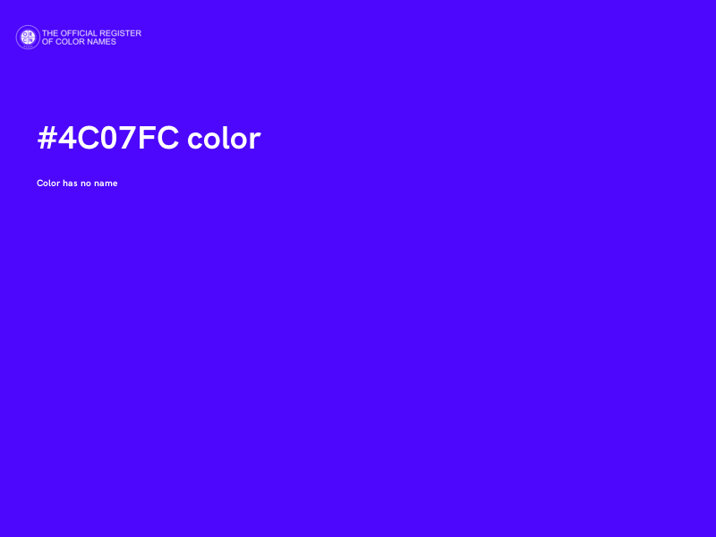 #4C07FC color image