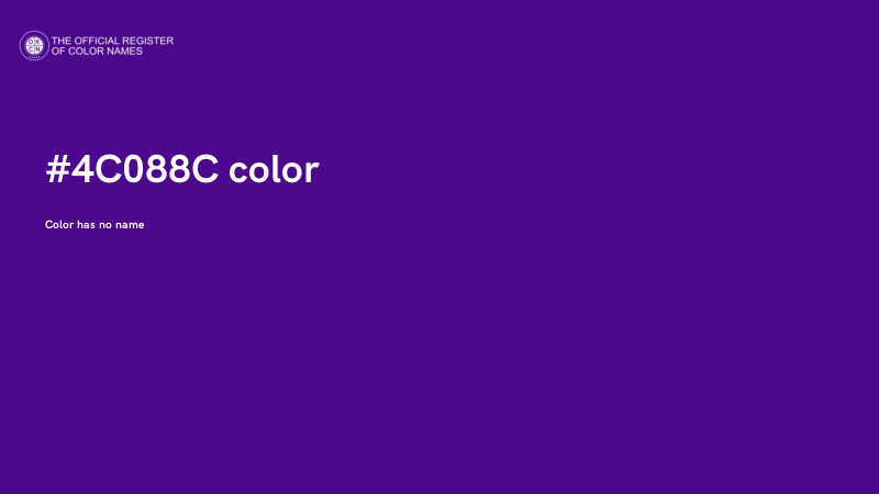 #4C088C color image