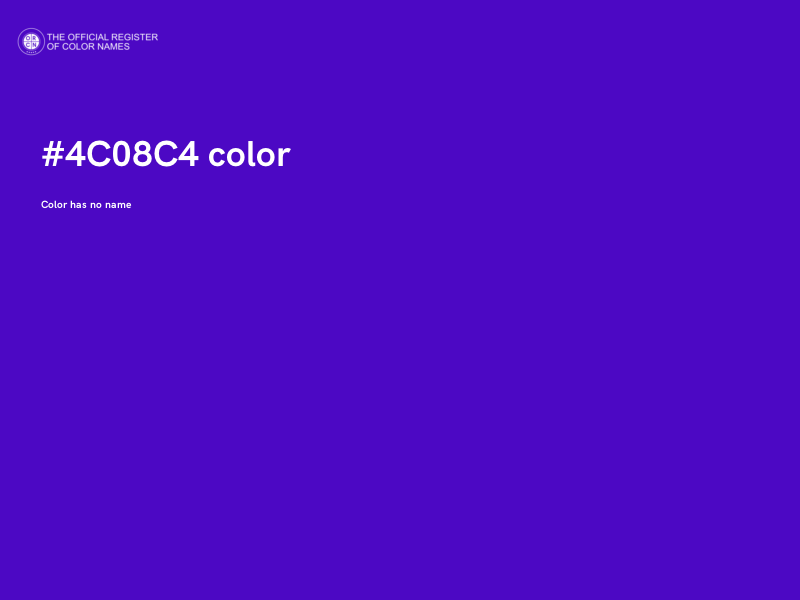 #4C08C4 color image