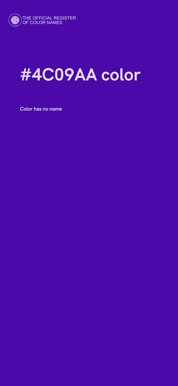 #4C09AA color image