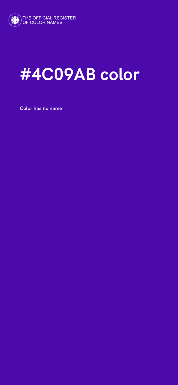 #4C09AB color image