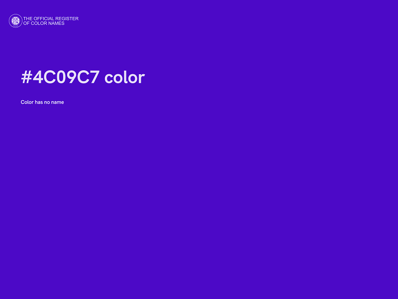 #4C09C7 color image