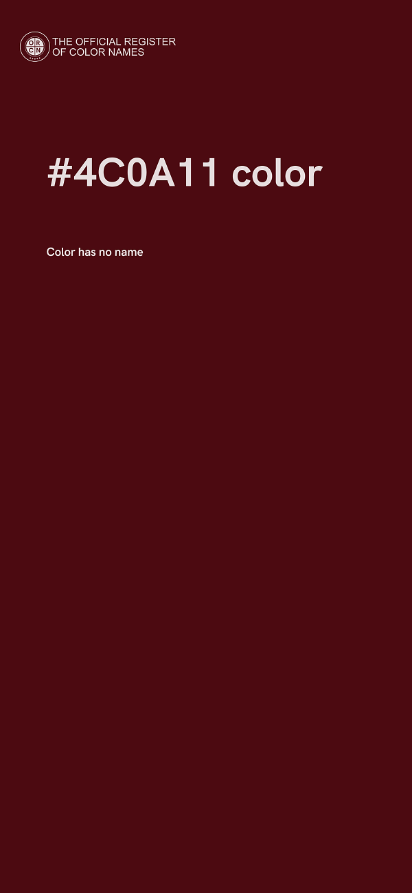 #4C0A11 color image
