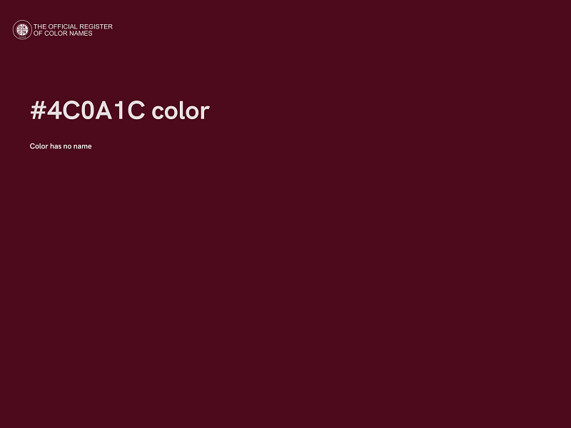 #4C0A1C color image