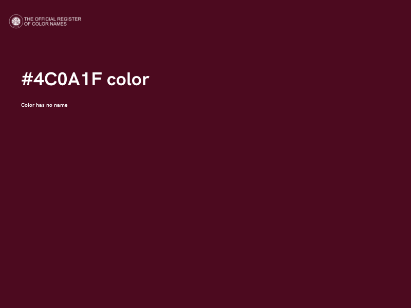 #4C0A1F color image
