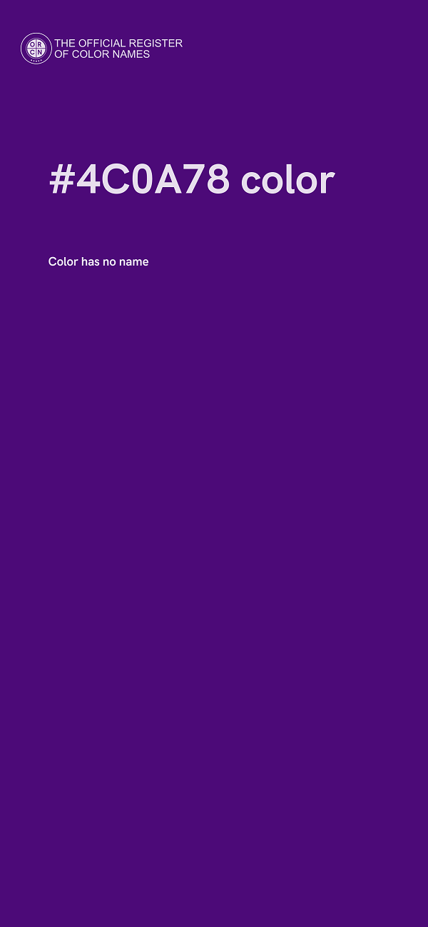 #4C0A78 color image