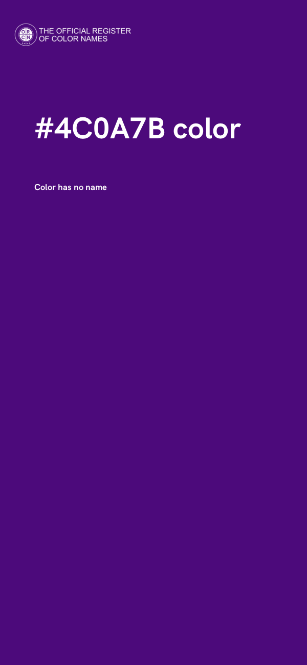 #4C0A7B color image