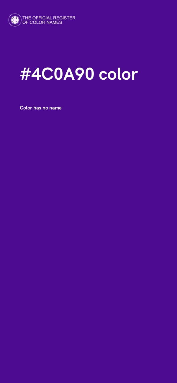 #4C0A90 color image