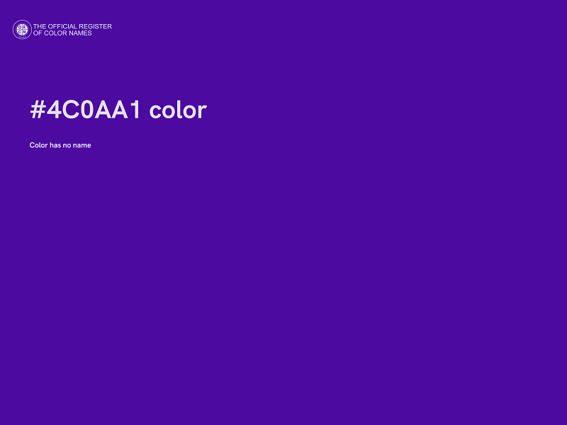 #4C0AA1 color image