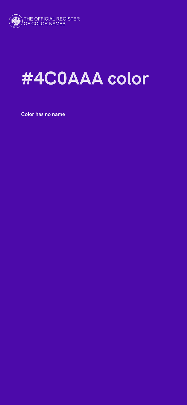 #4C0AAA color image