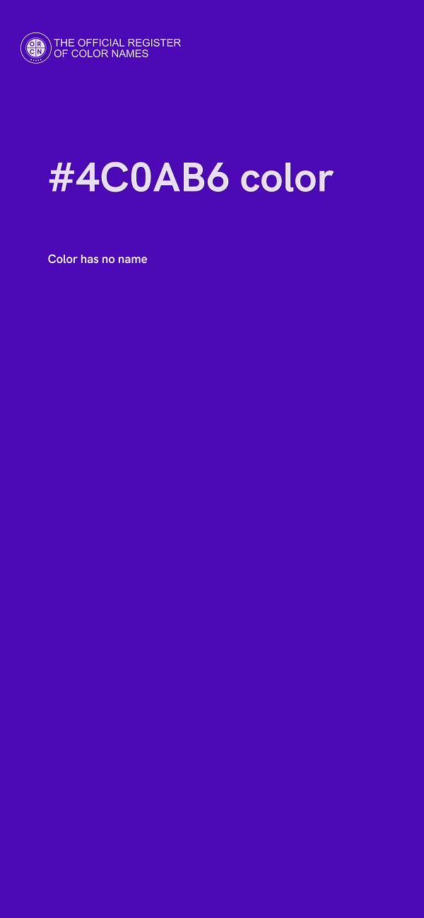 #4C0AB6 color image