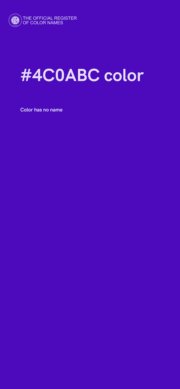 #4C0ABC color image
