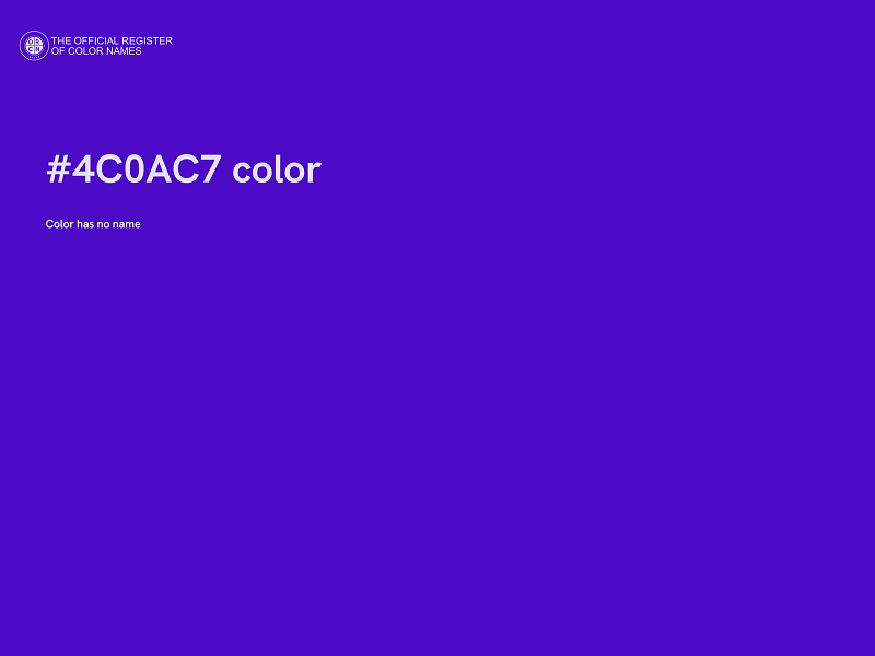 #4C0AC7 color image